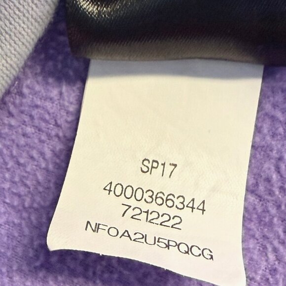 The North Face Girls Full-Zip Fleece Hoodie M (10/12) Purple EUC - Picture 7 of 10